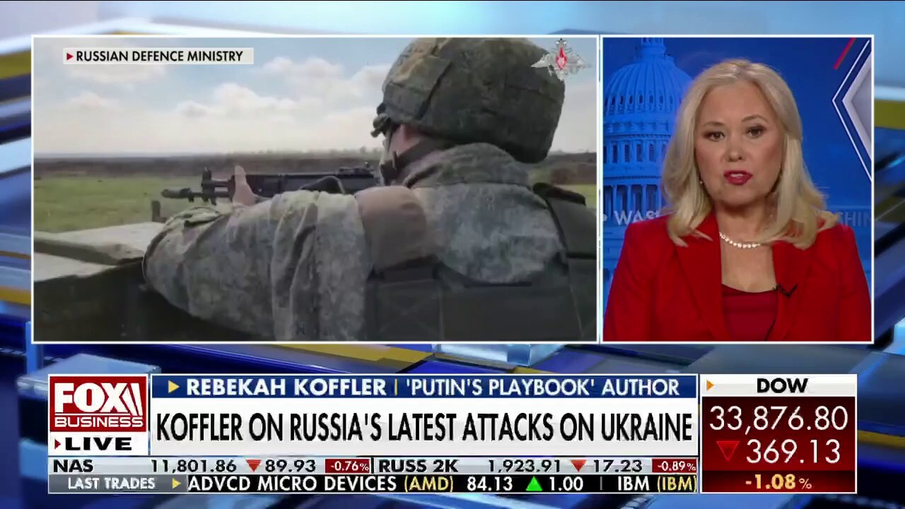 Former U.S. intelligence officer Rebekah Koffler slams the Biden administration for not having any 'achievable goals' in Ukraine after providing them with billions in weaponry on 'Varney & Co.' 