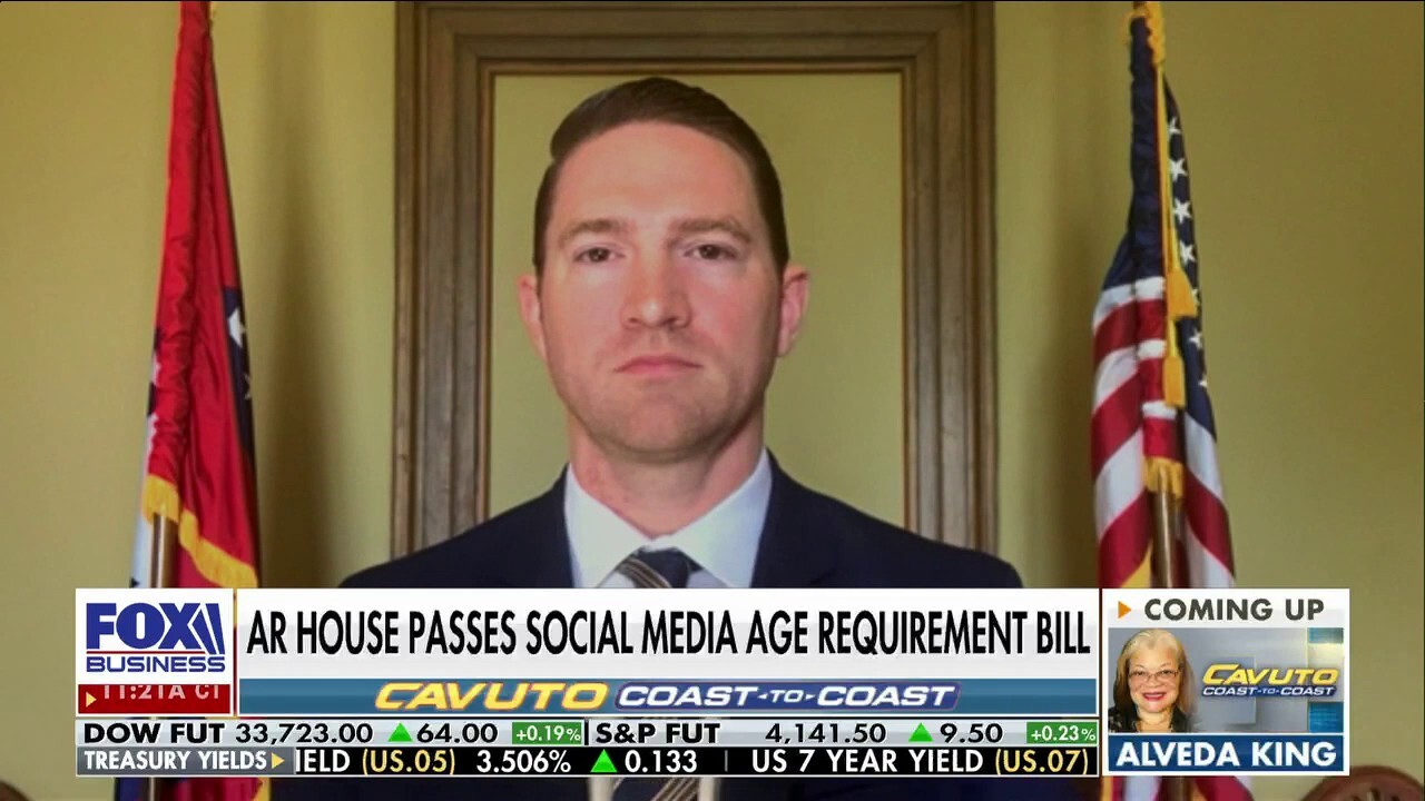 Arkansas Sen. Tyler Dees joined ‘Cavuto: Coast to Coast’ to discuss the Arkansas House’s decision to pass a social media age requirement bill. 