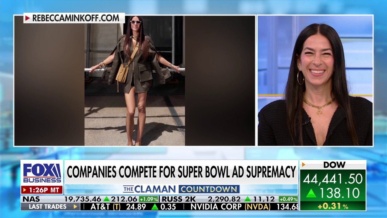 Fashion designer Rebecca Minkoff analyzes the impact of the company's Super Bowl ad on 'The Claman Countdown'