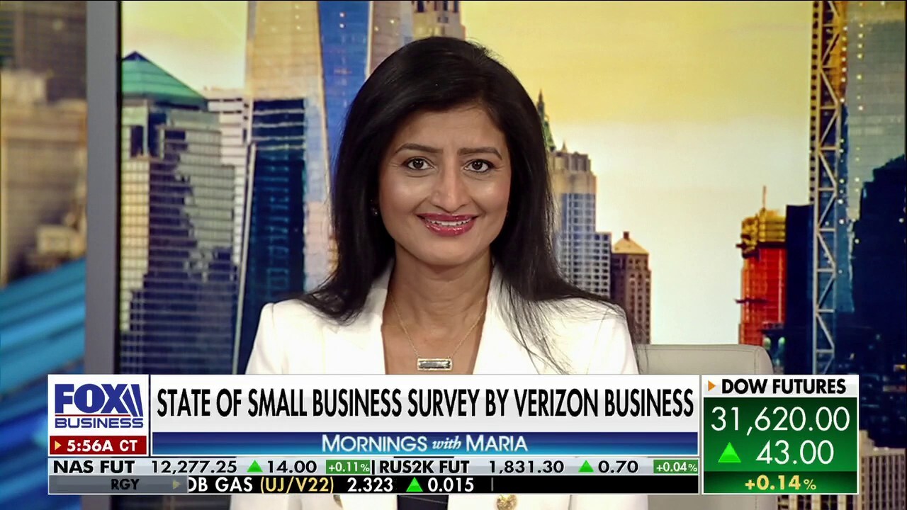 Verizon Business Markets President Aparna Khurjekar provides a professional analysis of how much inflation and the economy are weighing on small businesses on ‘Mornings with Maria.’ 