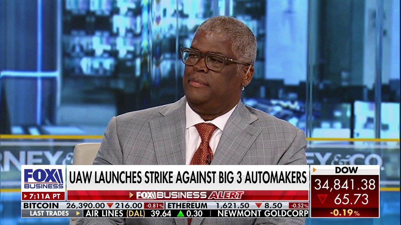 ‘Making Money’ host Charles Payne discusses inflation’s impact on oil and gas prices and reacts to the UAW union strike on ‘Varney & Co.’