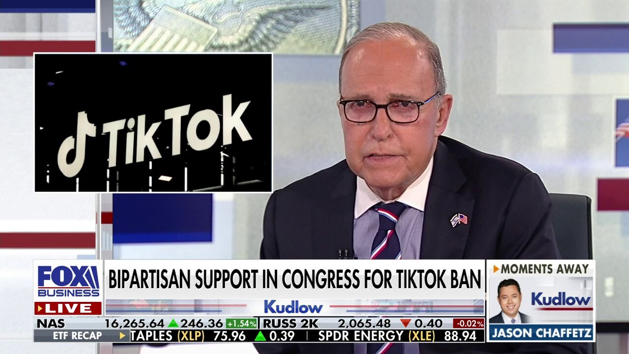 FOX Business host Larry Kudlow reacts to lawmakers' efforts to sever TikTok's ties to the Chinese Communist Party on 'Kudlow.'