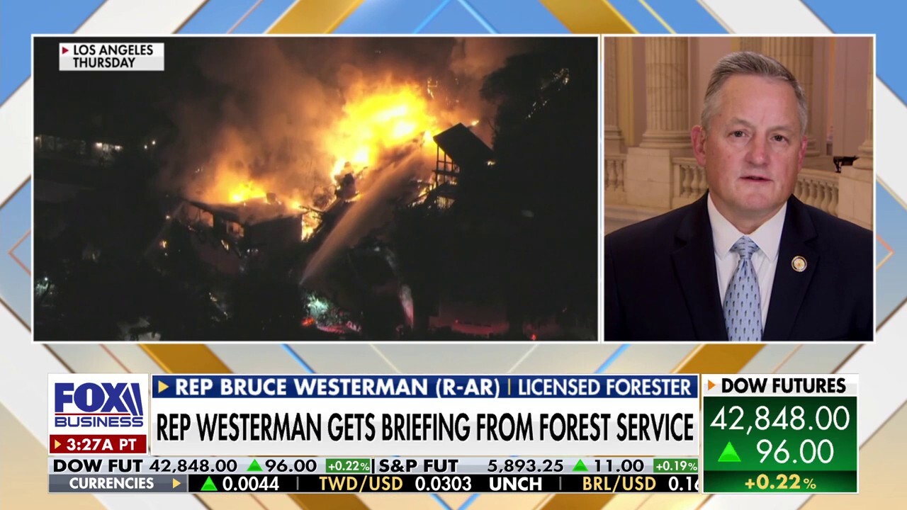 Rep. Bruce Westerman, R-Ark., discusses a Forest Service briefing on the wildfires, the Fix Our Forests Act returning to the House floor for a vote, and President-elect Trump preparing energy dominance executive orders.