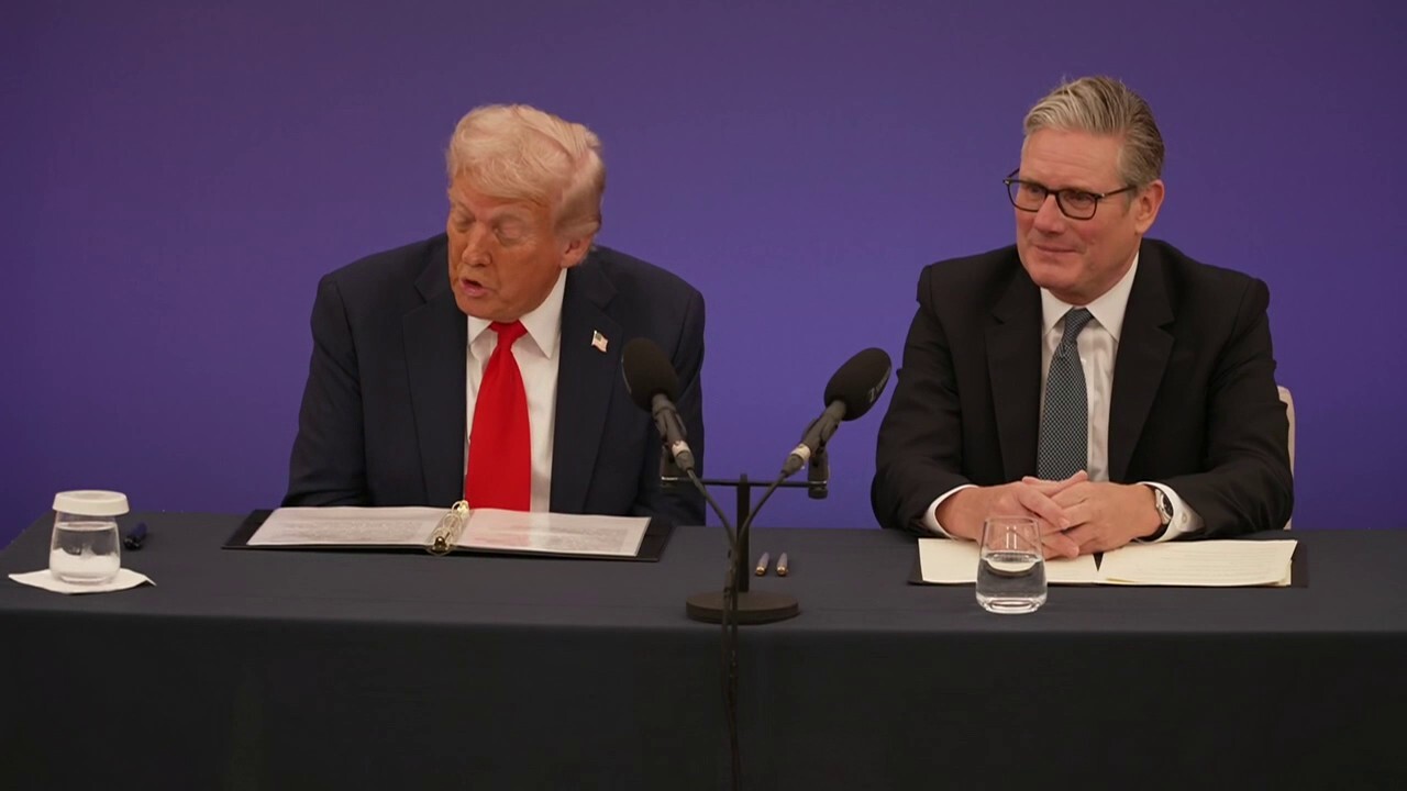 President Donald Trump and British Prime Minister Keir Starmer announced a "life changing" $350 tech investment plan dubbed the "Tech Prosperity Deal" in a press event on Thursday.
