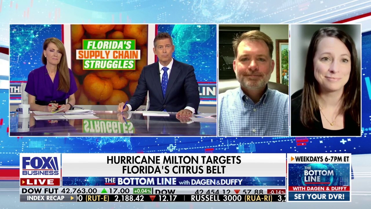 Panelists Veronica Nigh and Matt Joyner discuss the damage Hurricane Milton inflicted on citrus farms on ‘The Bottom Line.’