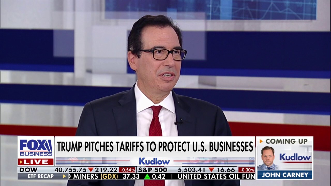 Former Treasury Secretary Steven Mnuchin reacts to the former president's address to the Economic Club of New York on 'Kudlow.'