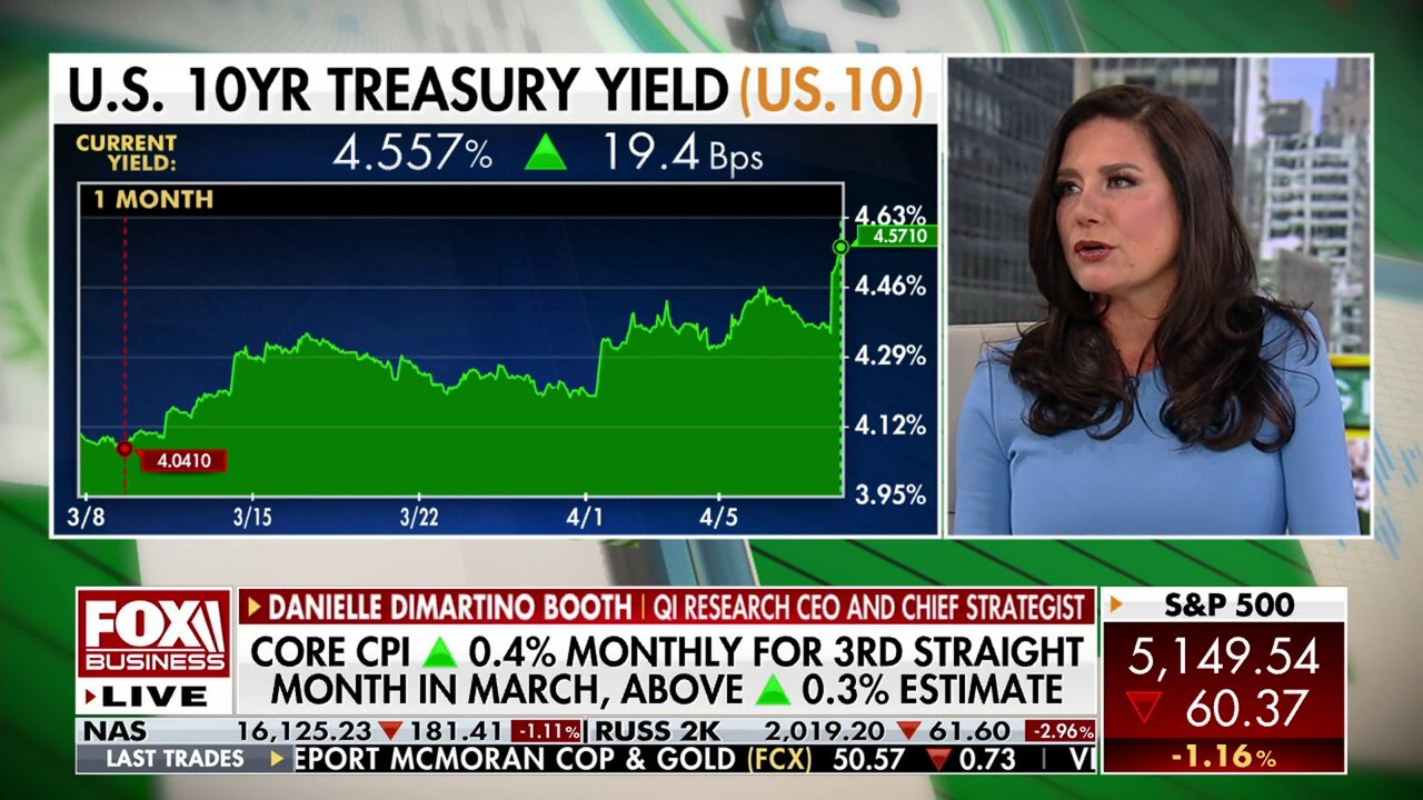 QI Research CEO and chief strategist Danielle DiMartino Booth discusses whether stubbornly high inflation data will delay Fed rate cuts on "Making Money."