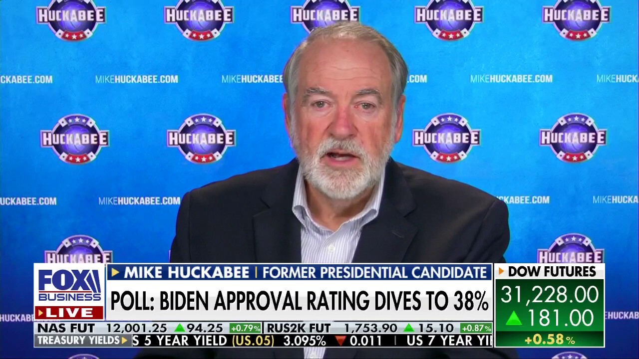 Huckabee on Biden approval rating: 'You can't overcome those numbers'