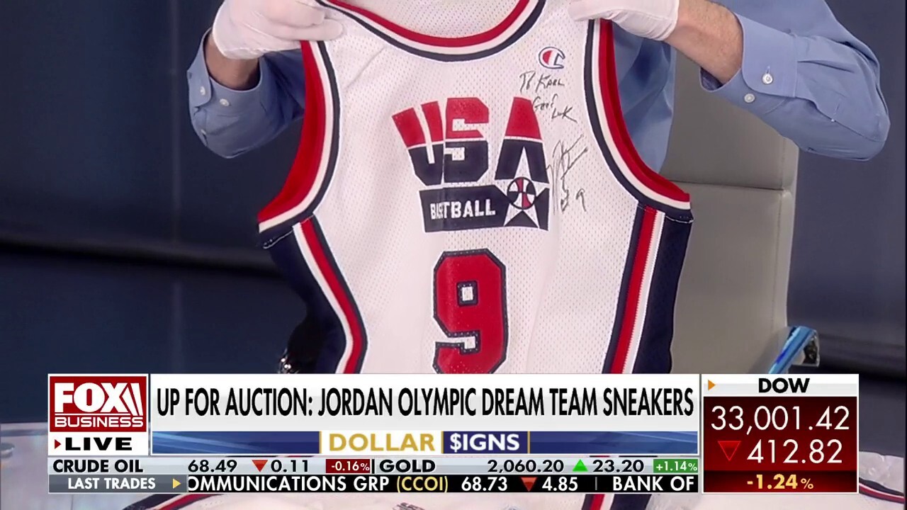 Michael Jordan's Olympic 'Dream Team' jersey goes up for auction