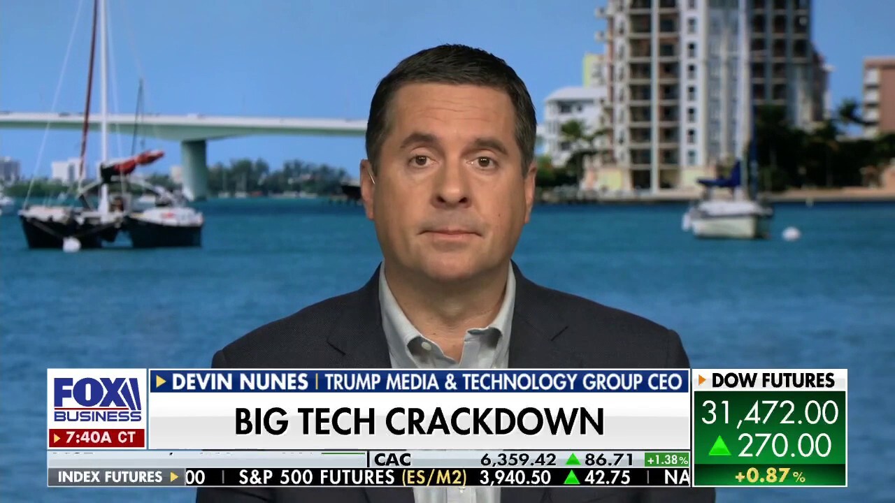 Trump Media and Technology Group CEO Devin Nunes argues 'there is no question that Google has multiple monopolies across multiple sectors of the tech sector.'