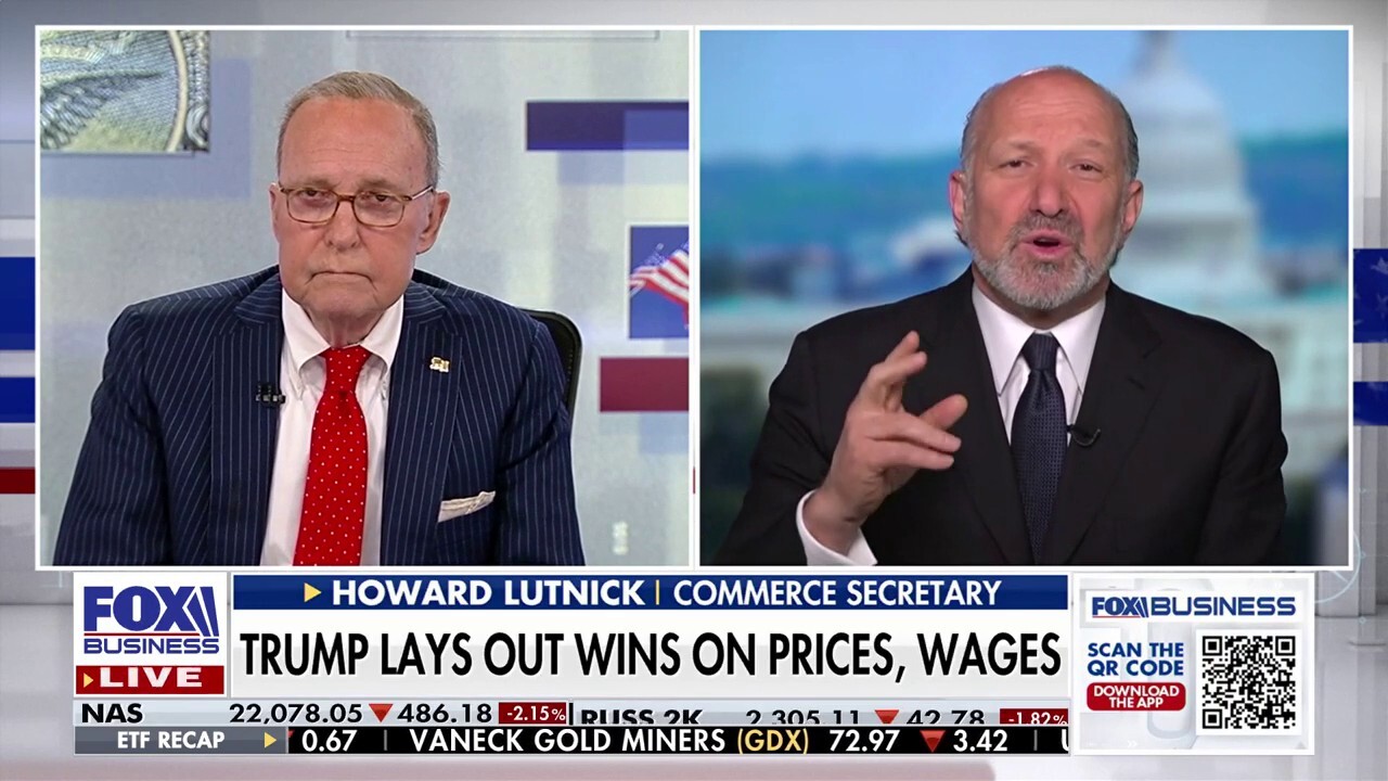 U.S. Commerce Secretary Howard Lutnick says new factories are going to create job numbers that will ‘blow you away’ on ‘Kudlow.’  