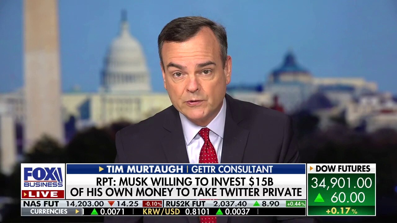 GETTR consultant and former Trump campaign communications director Tim Murtaugh praises Elon Musk for his attempt to bring free speech to Twitter and labels the platform as "broken."