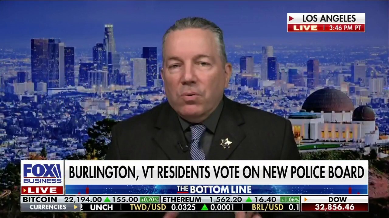 Former Los Angeles County Sheriff Alex Villanueva discusses how Burlington, Vermont, residents are voting on a new police board on ‘The Bottom Line.’