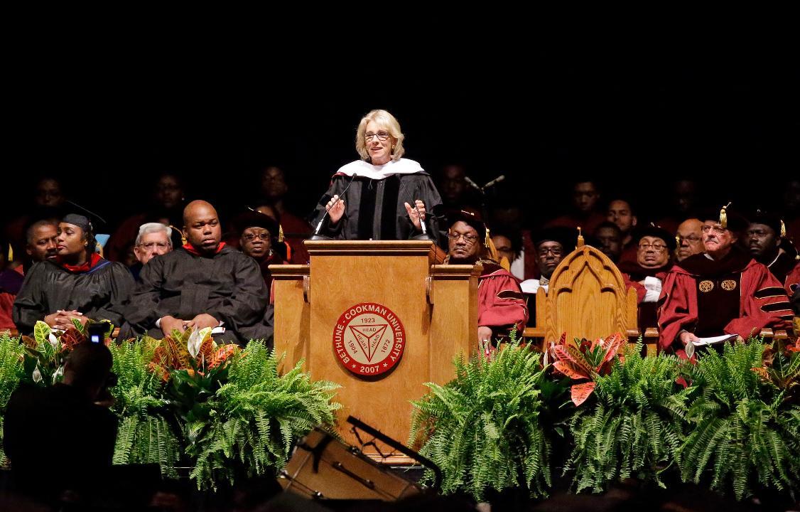 Betsy DeVos booed during Bethune-Cookman University speech