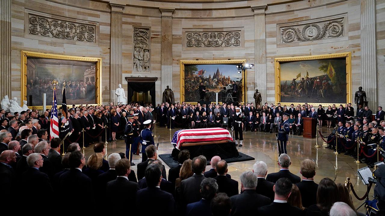 Vice President Pence honors the life of George H.W. Bush