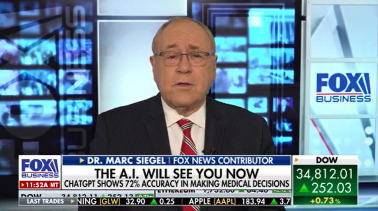 Fox News medical contributor Dr. Marc Siegel discusses ChatGPTs accuracy in making medical decisions on The Big Money Show.