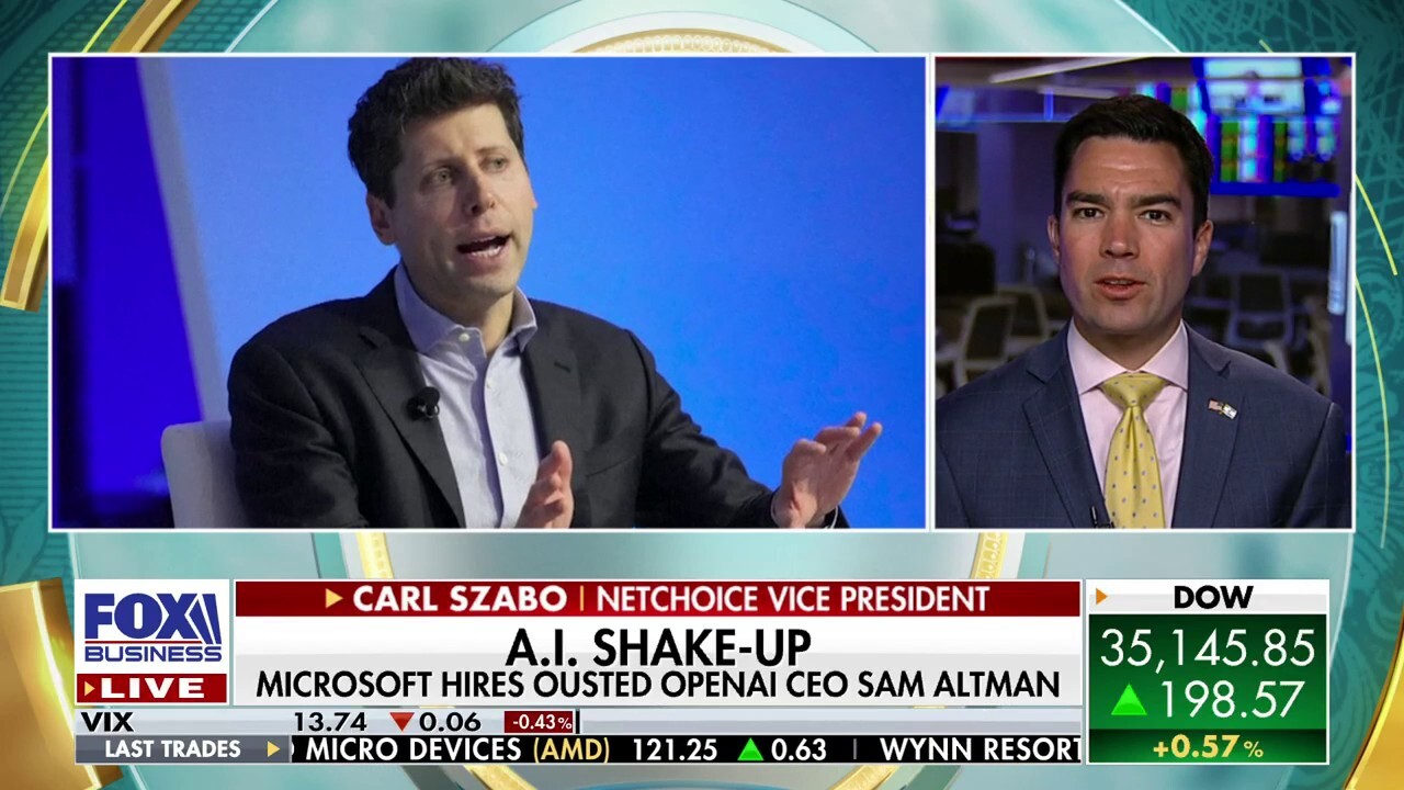 NetChoice Vice President Carl Szabo reacts to Microsoft hiring ousted OpenAI founder Sam Altman on The Big Money Show.