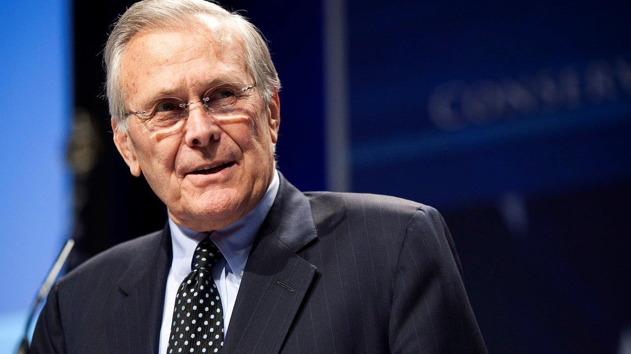 Donald Rumsfeld on Syrian refugees, new app