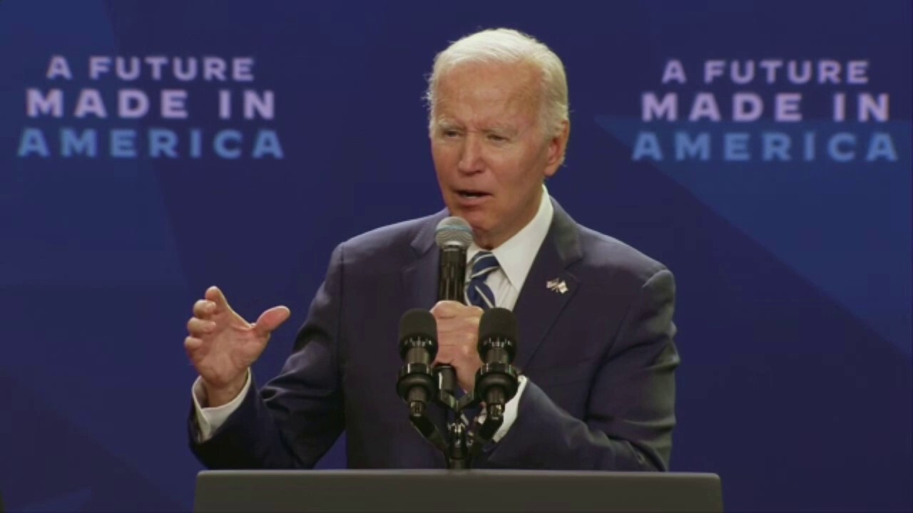 President Biden says the price of gas was 'over five dollars' when he took office, while data shows it was an average of $2.39.