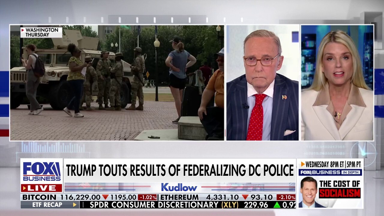 Pam Bondi touts 'such cooperation' between DC police and federal agencies