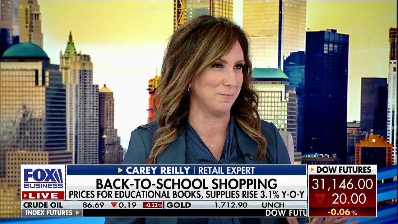Retail expert Carey Reilly discusses the complex burden inflation places on parents providing back-to-school supplies for their kids on ‘Mornings with Maria.’
