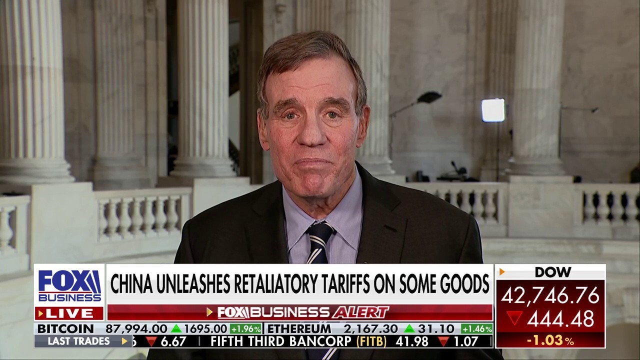 Democratic Virginia Sen. Mark Warner: Targeted tariff approach against China works
