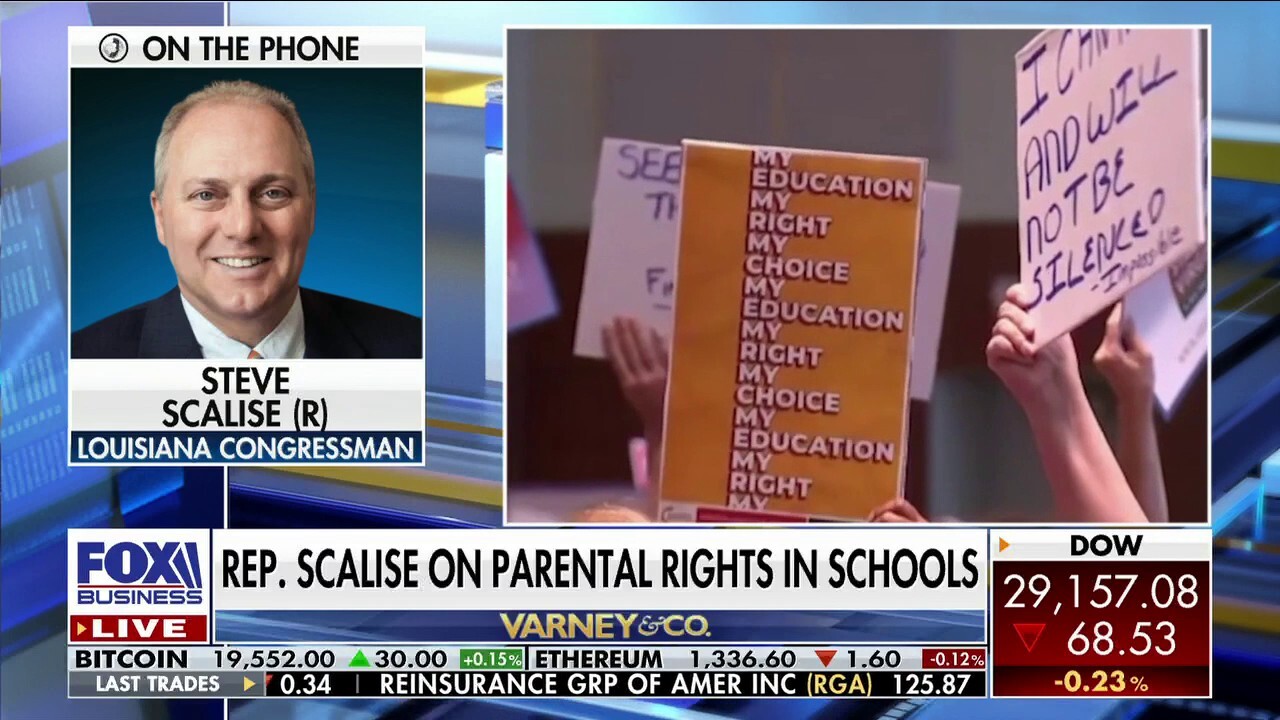 Rep. Steve Scalise, R-La., calls out Democrats for refusing to stand up for parental rights when it comes to schools informing parents on gender counseling for students