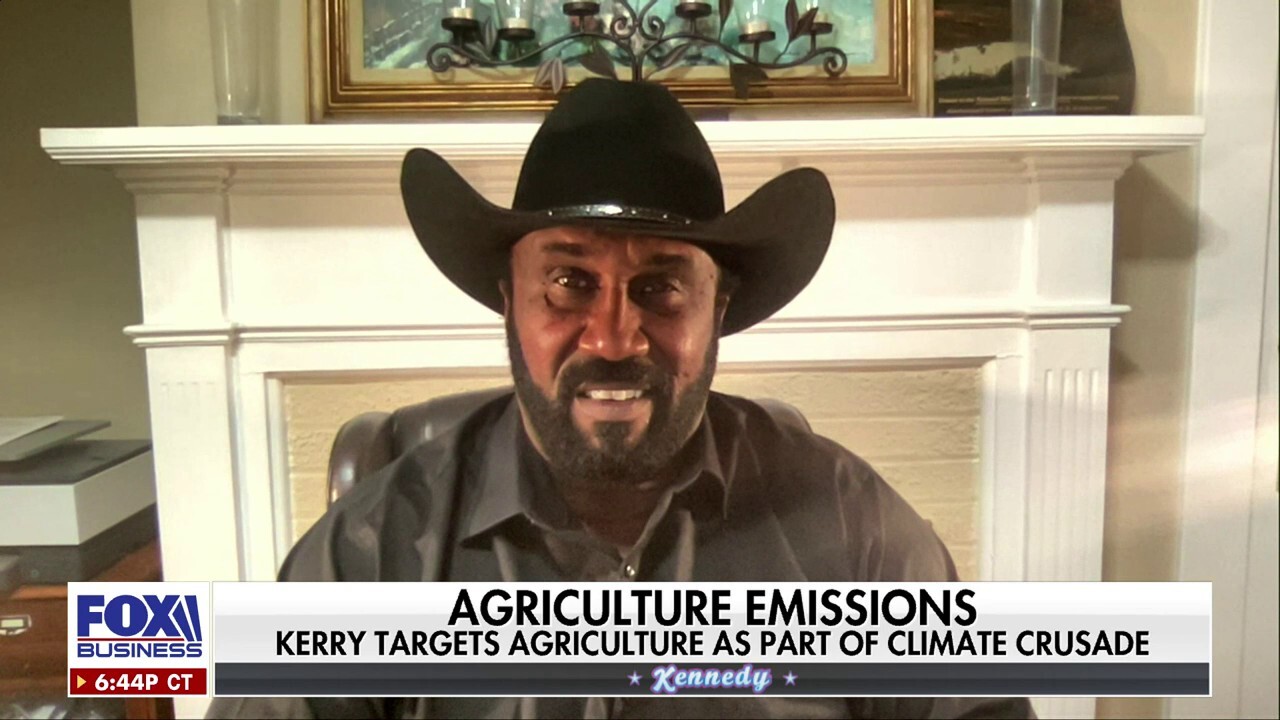 National Black Farmers Association President John Boyd Jr. weighs in on a group of House Republicans calling on President Biden to denounce John Kerry's comments targeting food emissions on 'Kennedy.'