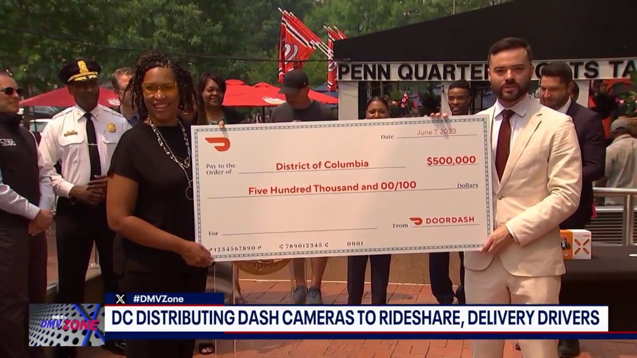 Rideshare and delivery drivers in Washington, D.C., are eligible for a free dash camera amid an uptick with carjacking and crime. (FOX 5 D.C.)