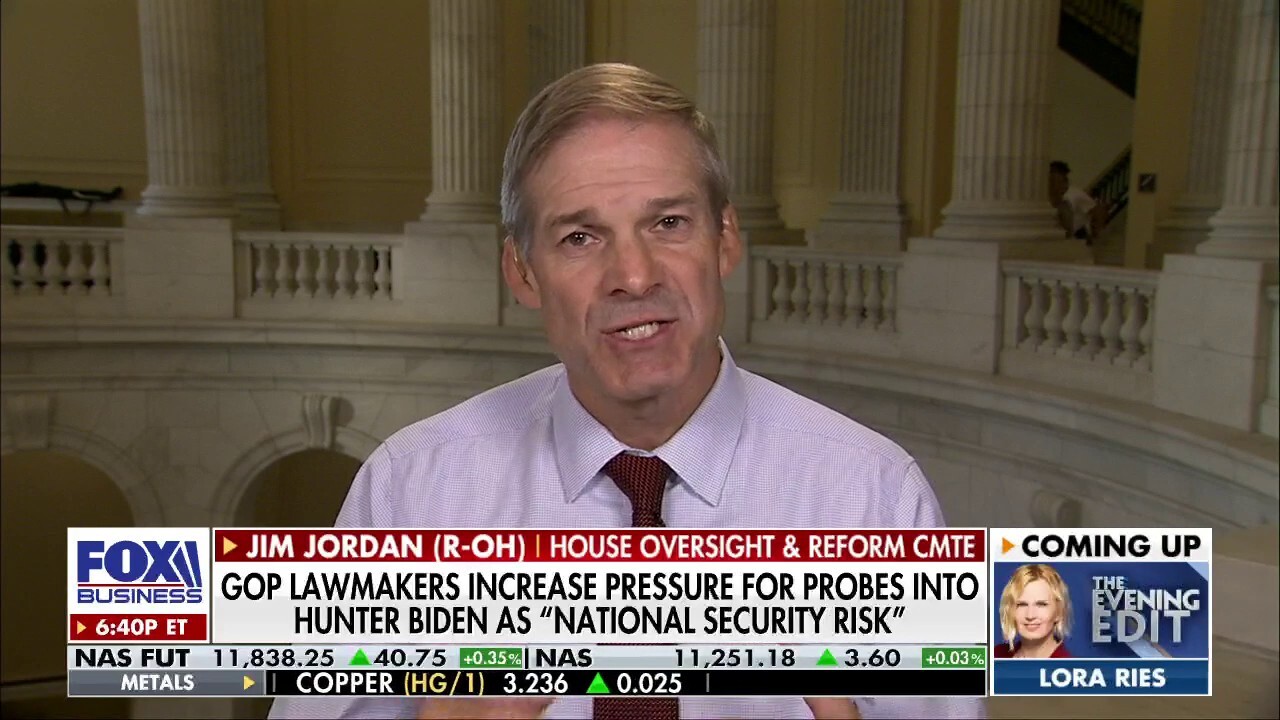Rep. Jim Jordan: We were 'right' about Hunter Biden two years ago