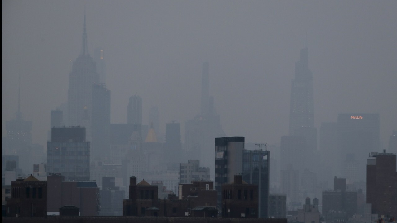Western wildfires creating hazy skies in NY