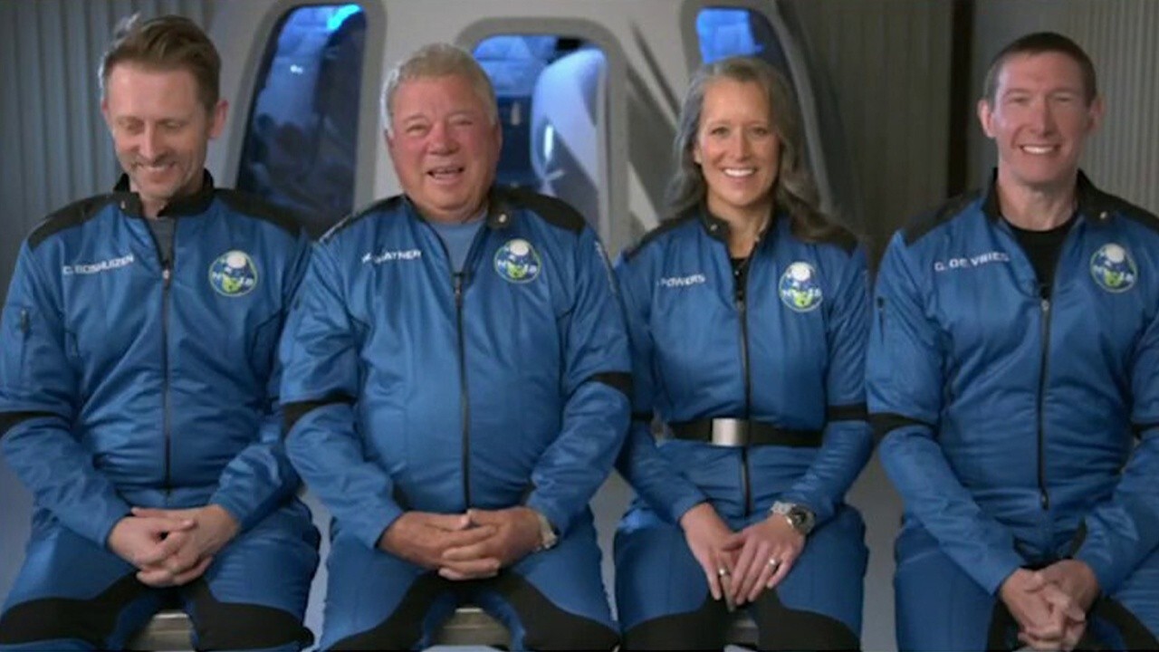 Actor William Shatner discusses his upcoming launch to space. 