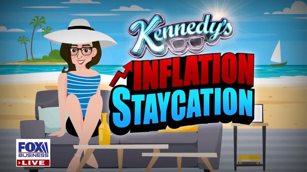 Fox News' Kennedy and Emily Compagno experience a snowboarding 'staycation' at an indoor mall in East Rutherford, N.J., as soaring prices continue to impact travel plans for the summer.