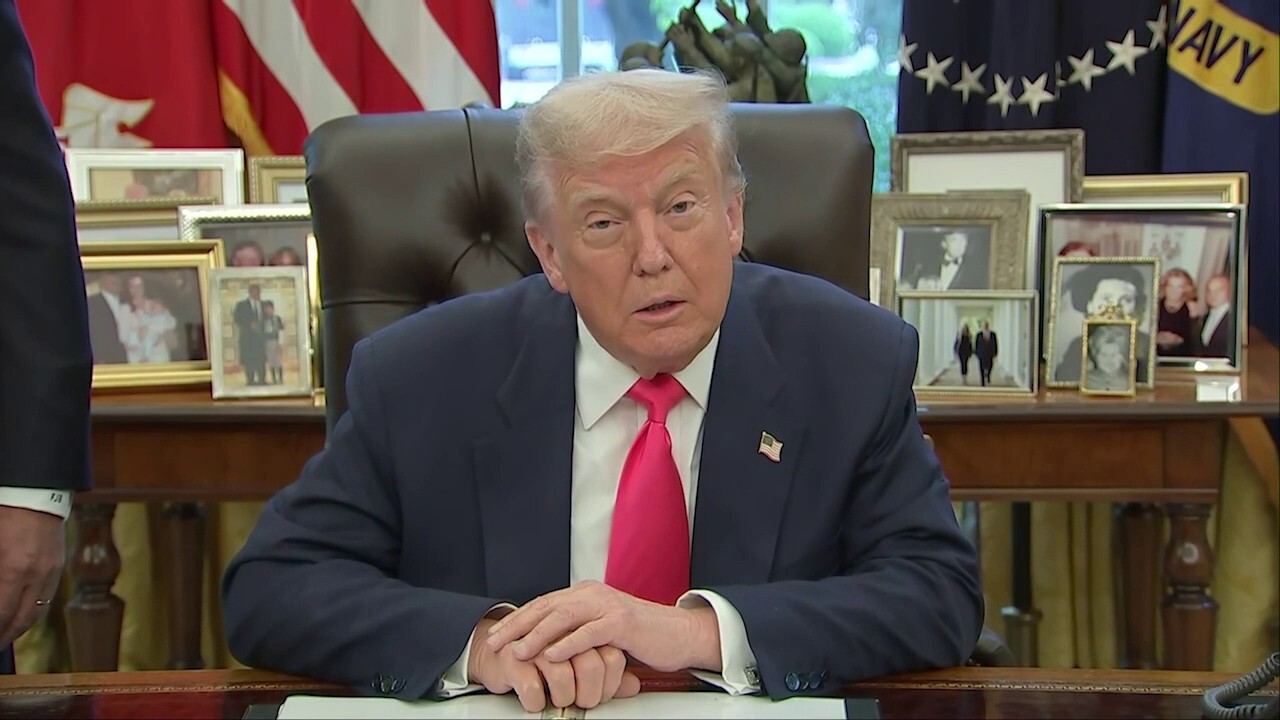 President Donald Trump spoke about the 90th anniversary of Social Security and the administration's efforts to improve customer service for beneficiaries.