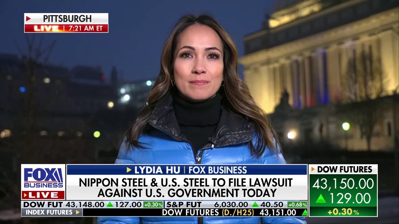 U.S. Steel and Nippon Steel have announced they are filing joint lawsuits against the U.S. government and others following President Biden's move to block the deal. FOX Business' Lydia Hu with more.