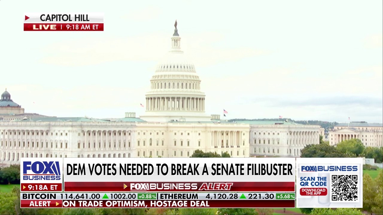 Fox News senior congressional correspondent Chad Pergram reports on the ongoing government shutdown, the push to break the Senate filibuster and growing concerns over potential missed federal paychecks on ‘Varney & Co.’