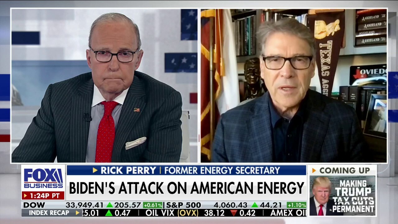 Former energy secretary Rick Perry on the consequences of the Biden administration's energy policy on 'Kudlow.'