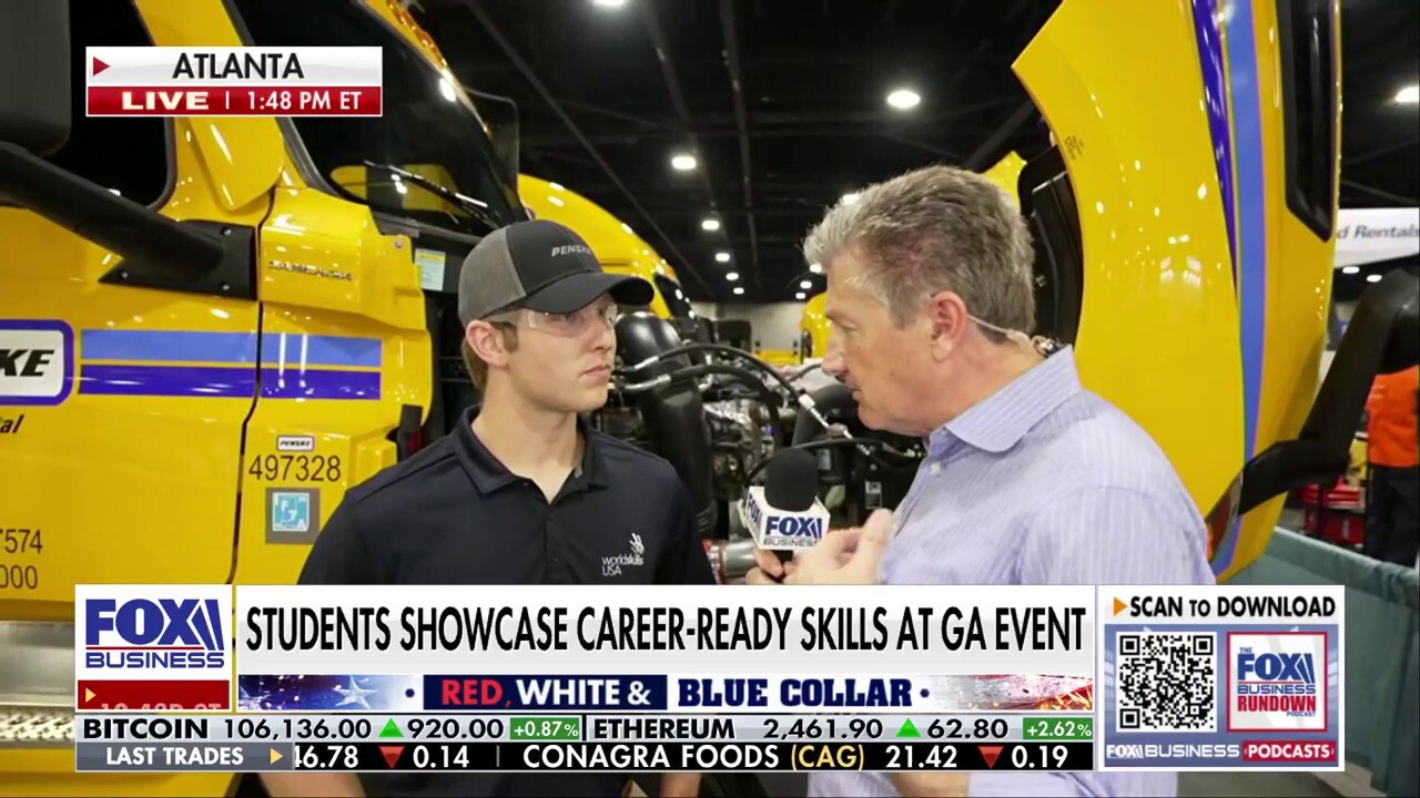  FOX Business correspondent Ashley Webster discusses the SkillsUSA Championships in Atlanta on ‘The Big Money Show.’