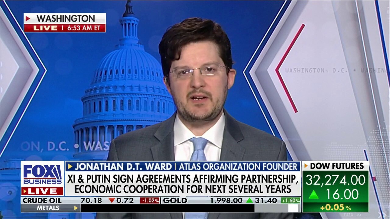 Atlas Organization founder Jonathan D.T. Ward argues 'it makes no sense' to have America's economy that's intertwined with communist China.