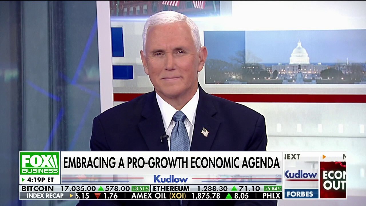Former Vice President Mike Pence gives his take on the Biden administration's leadership on 'Kudlow.'