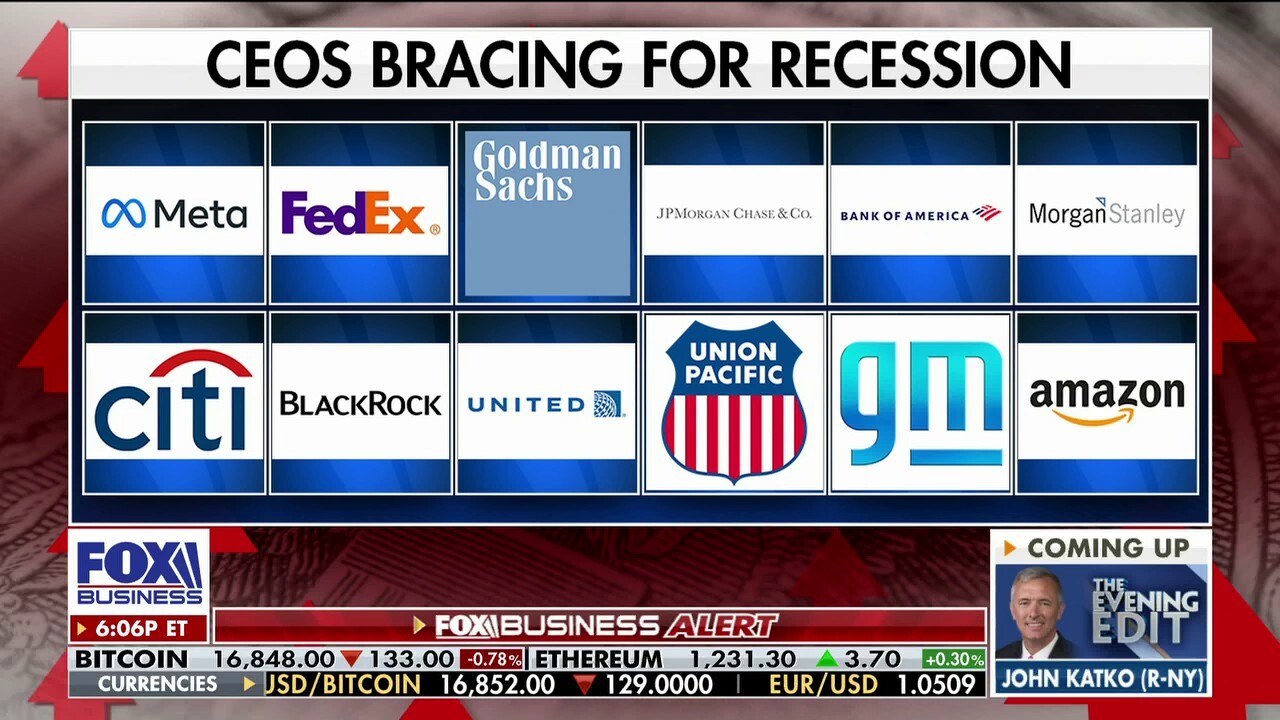 Growing number of major CEOs brace for possible 2023 recession