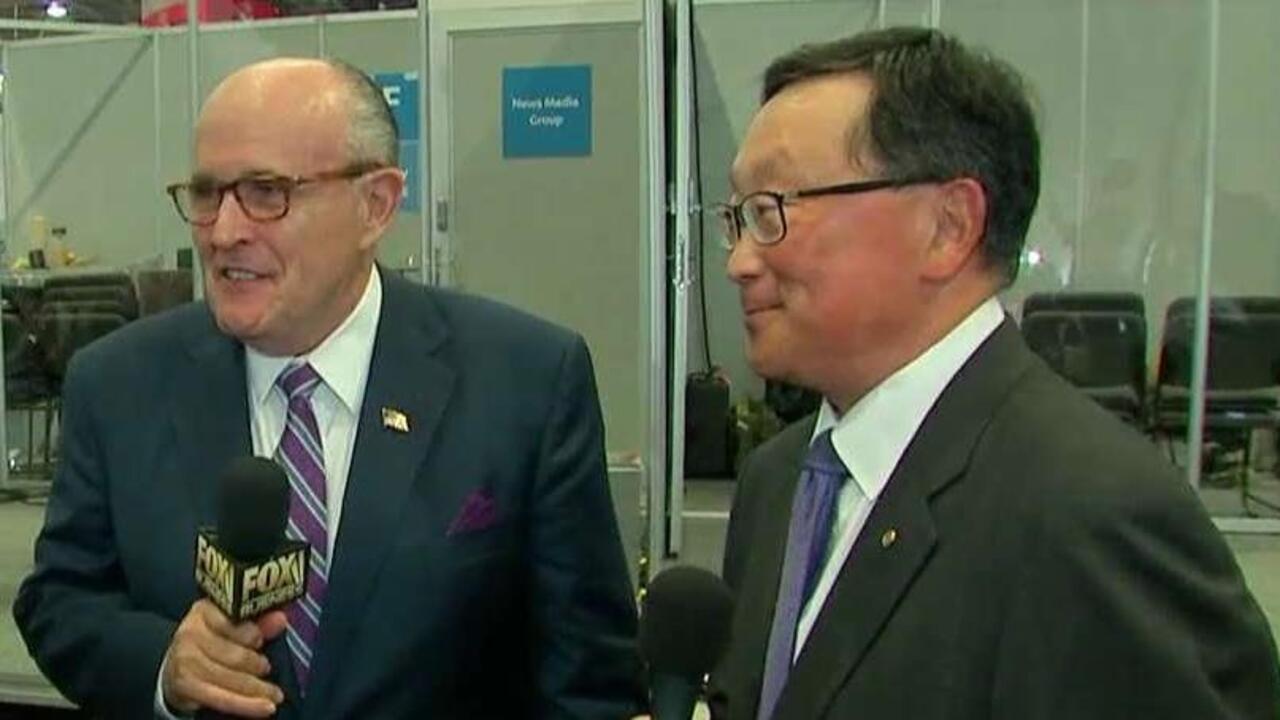 Rudy Giuliani partners with Blackberry CEO John Chen to combat cyber-attacks