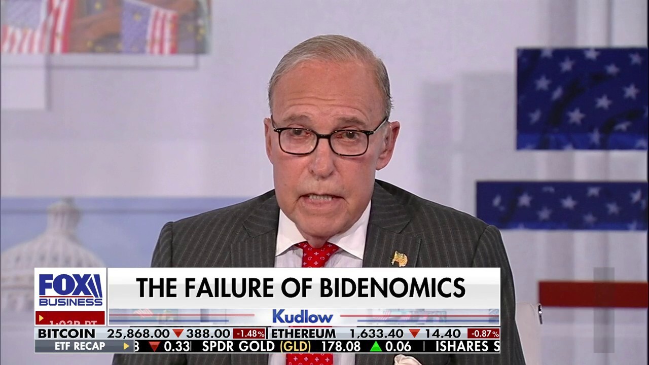 FOX Business host Larry Kudlow shreds 'Bidenomics' and tears apart the president's energy policies on 'Kudlow.'