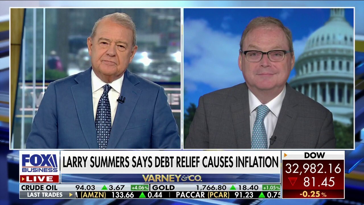 Former Council of Economic Advisers chair Kevin Hassett explains how Biden's student debt relief plan will aggravate inflation on 'Varney & Co.'