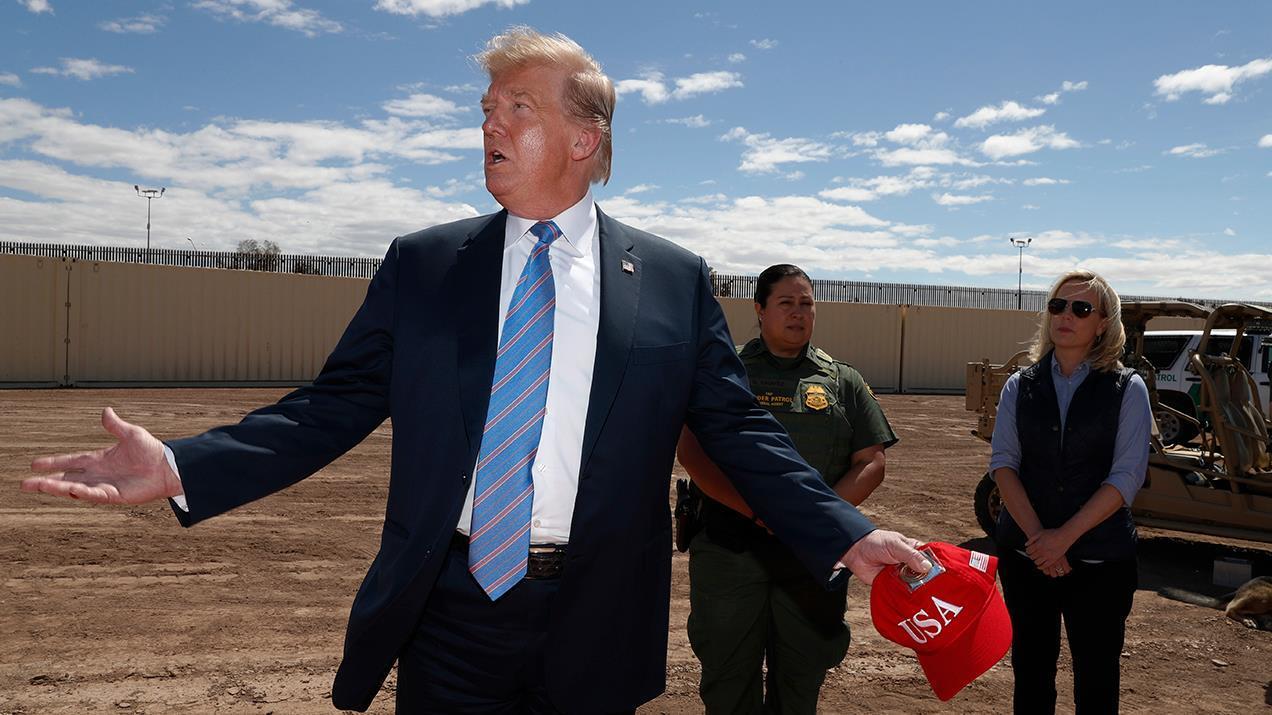 Trump visits southern border after threating Mexico with 25% auto tariffs