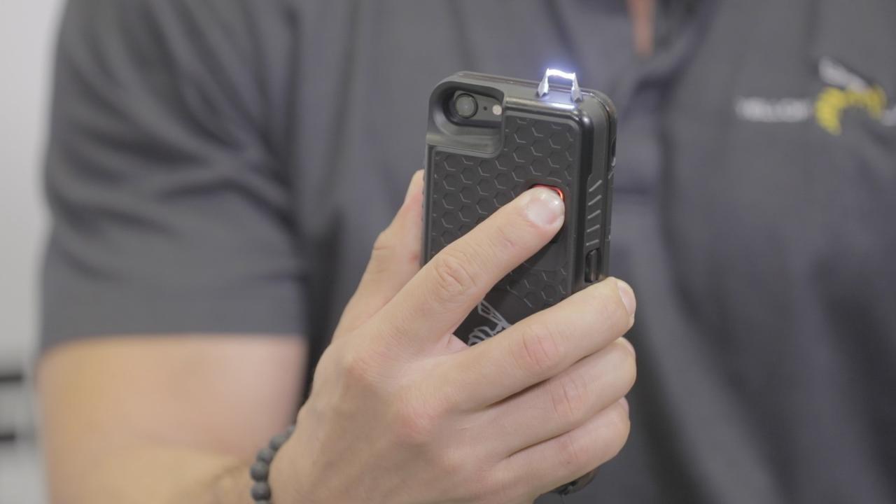 Electrifying cell phone case changing the way we protect ourselves