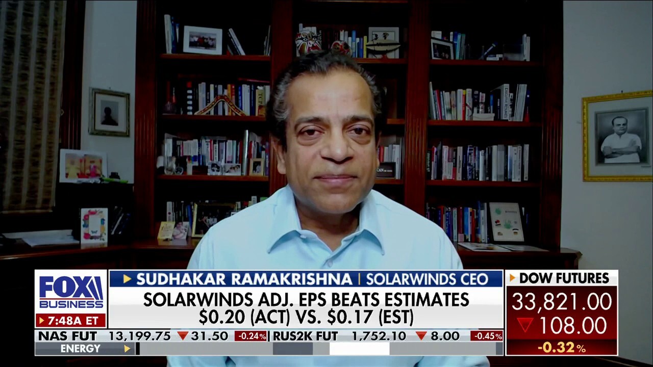 SolarWinds CEO Sudhakar Ramakrishna joined ‘Mornings with Maria’ to discuss how the company plans to integrate artificial intelligence into its business model.