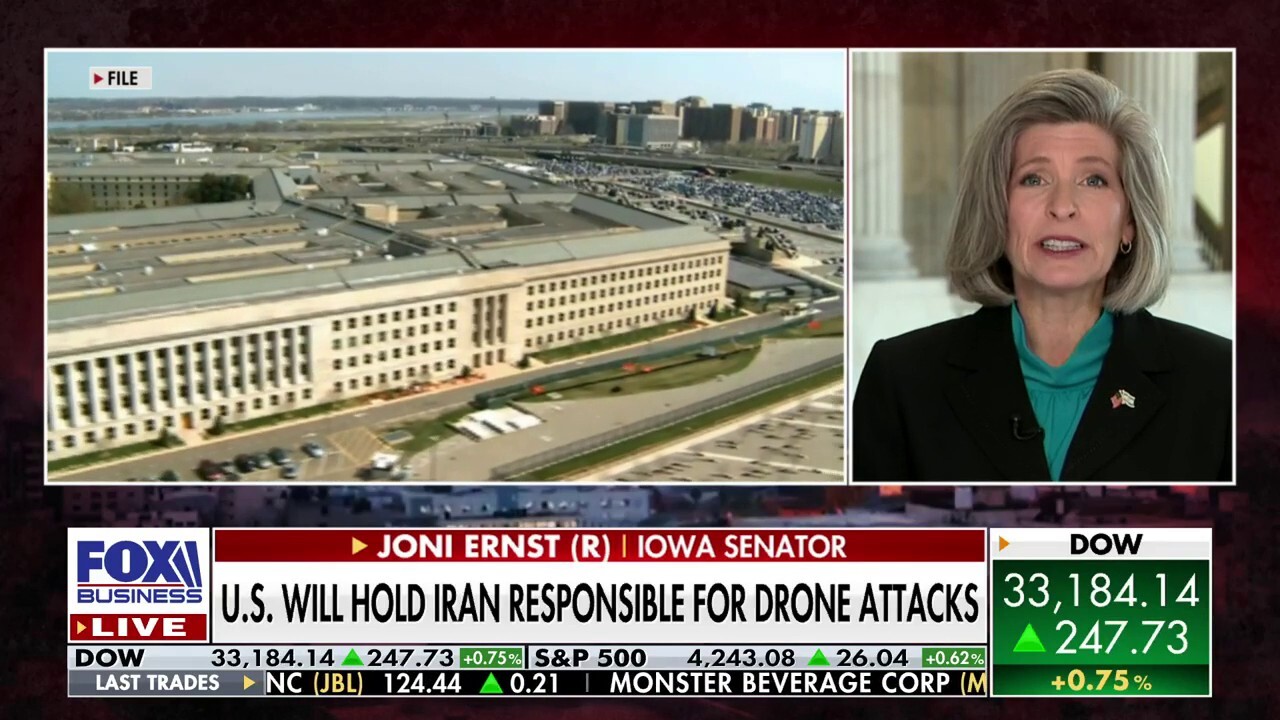 Sen. Joni Ernst, R-Iowa, discusses whether the Pentagon will hold Iran responsible for drone attacks on U.S. troops in the Middle East on 'Varney & Co.'