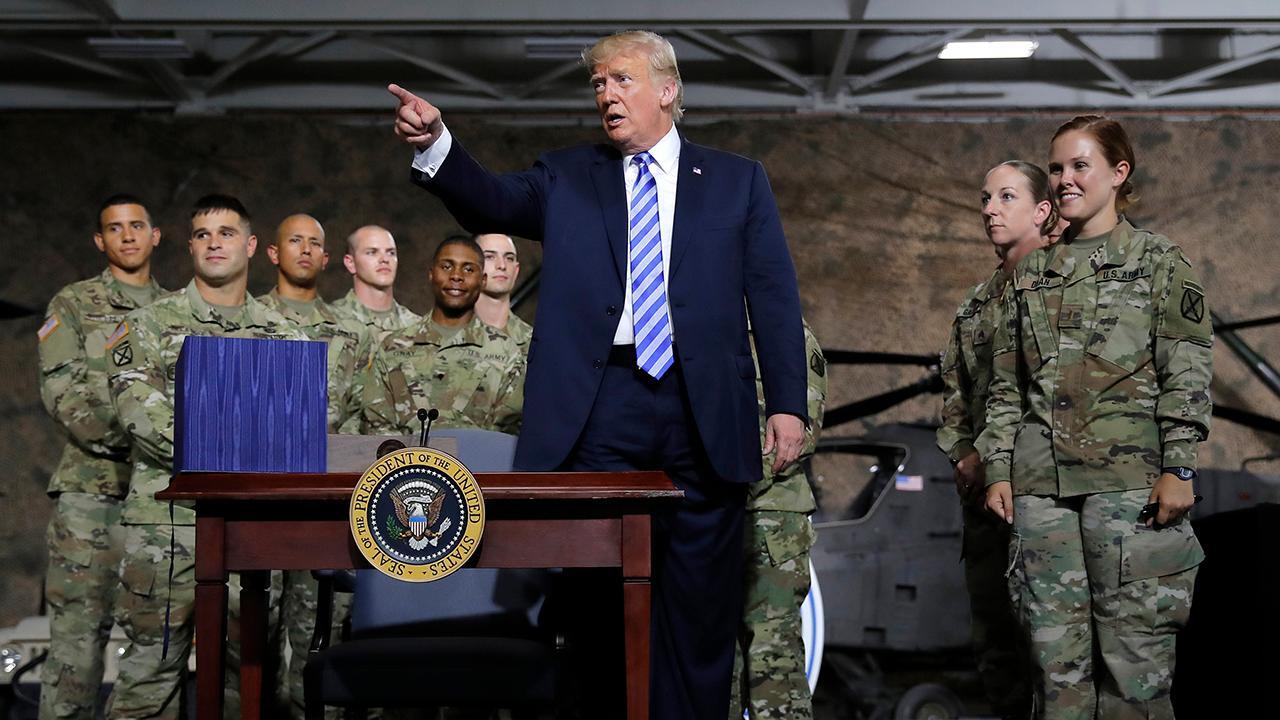 Trump: We are giving troops biggest pay increase in a decade