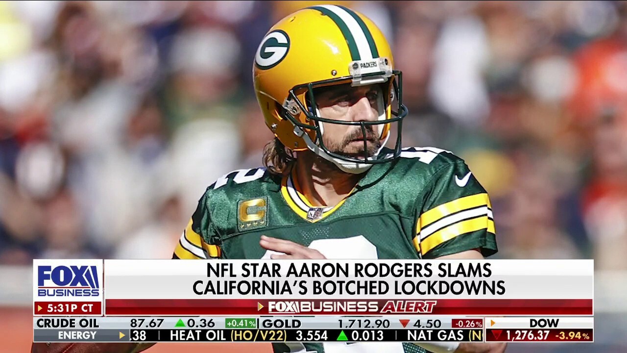 Packers' Aaron Rodgers rips California over COVID lockdowns